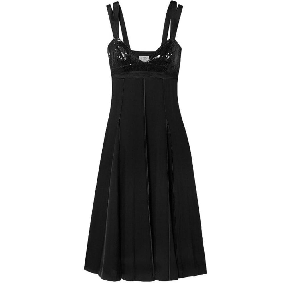 JASON WU cutout sequined satin trimmed twill midi dress 12
